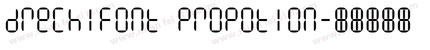 drechifont Propotion字体转换
